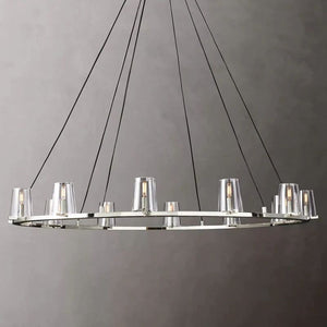 Pauille Glass Round Chandelier 60"