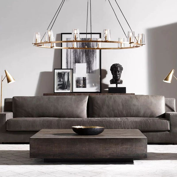 Pauille Glass Round Chandelier 60"