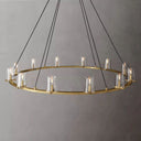 Pauille Glass Round Chandelier 60"