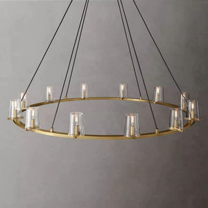 Pauille Glass Round Chandelier 60"