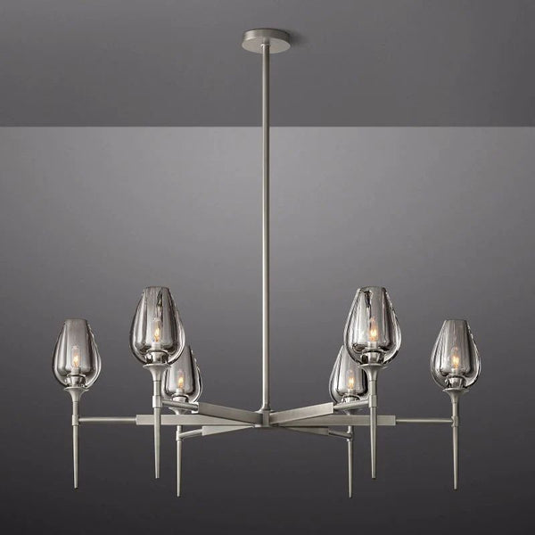 Tulip Round Chandelier 42''