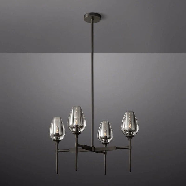 Tulip Round Chandelier 27''