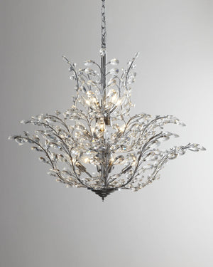 Upside Down 18-Light Crystal Chandelier