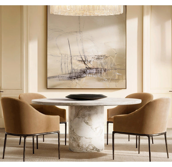 Vitolor Carved Round Dining Table