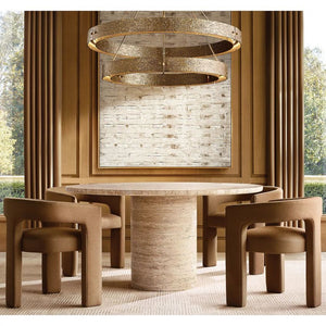 Vouvray Two-Tier Round Chandelier 60 Inch Top Tier 48 Inch