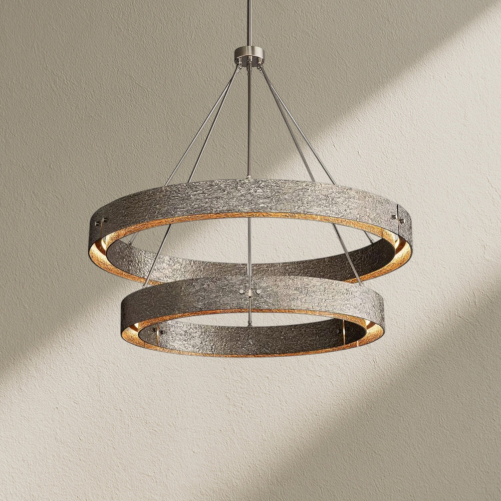 Vouvray Two-Tier Round Chandelier