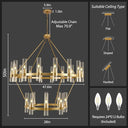 Wagon Wheel Chandelier 2 Tier