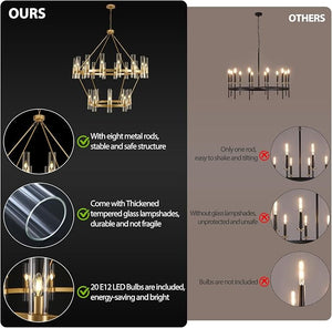 Wagon Wheel Chandelier 2 Tier