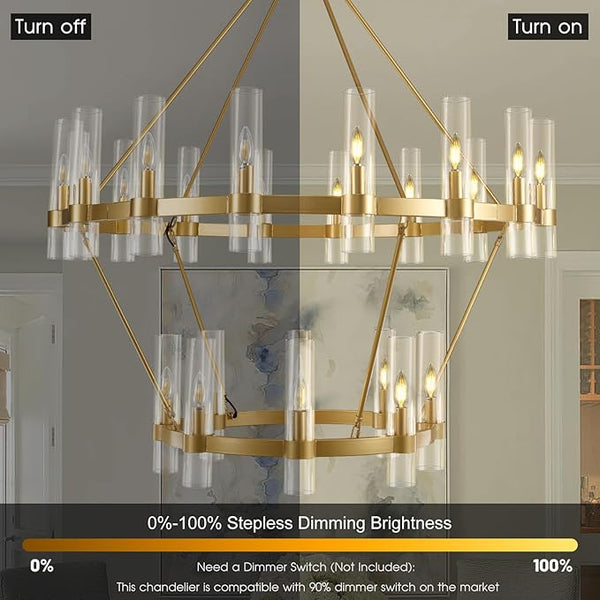 Wagon Wheel Chandelier 2 Tier
