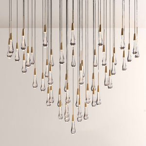 Waterdrop Round Chandelier