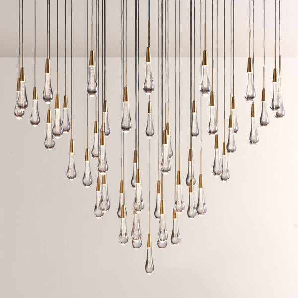 Waterdrop Round Chandelier