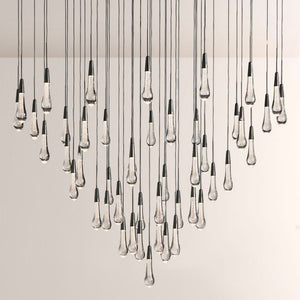 Waterdrop Round Chandelier