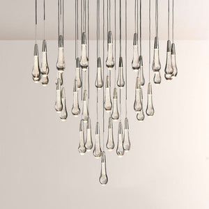 Waterdrop Round Chandelier