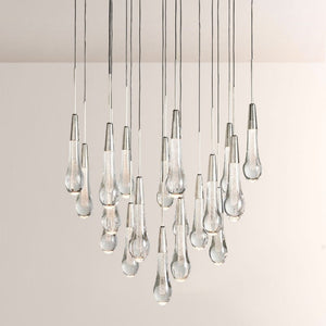 Waterdrop Round Chandelier