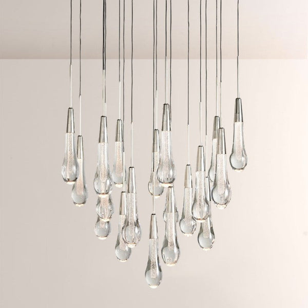 Waterdrop Round Chandelier