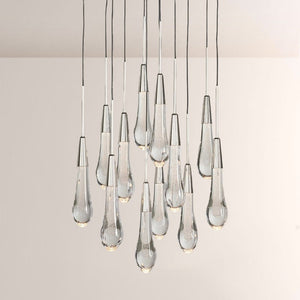 Waterdrop Round Chandelier