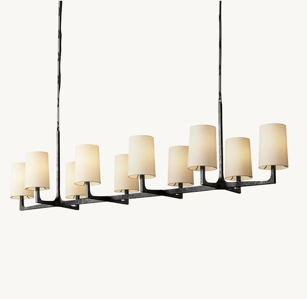 Wright Linear Chandelier 54"L 72"L