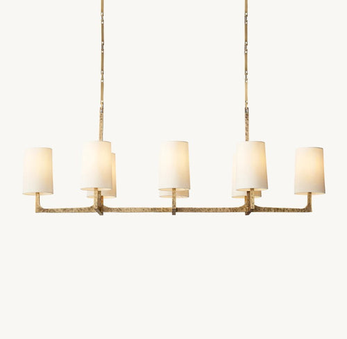 Wright Linear Chandelier 54"L 72"L
