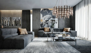 Sancy Round Glass Chandelier