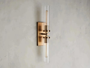 Andreas 2-Light Glass Wall Sconce