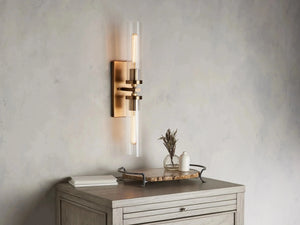 Andreas 2-Light Glass Wall Sconce