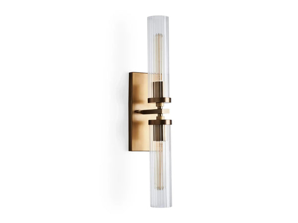 Andreas 2-Light Glass Wall Sconce