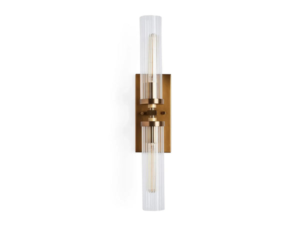 Andreas 2-Light Glass Wall Sconce