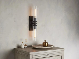 Andreas 2-Light Glass Wall Sconce