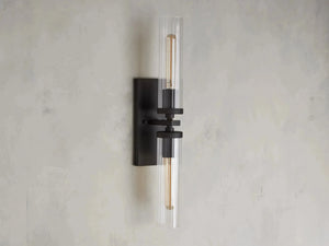 Andreas 2-Light Glass Wall Sconce