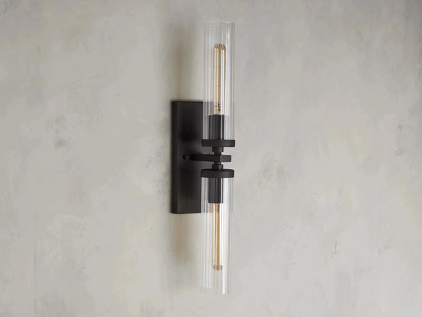 Andreas 2-Light Glass Wall Sconce