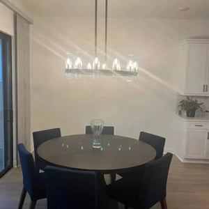 Lavelle 36-inch Round Blown Glass Chandelier with Brass Frame