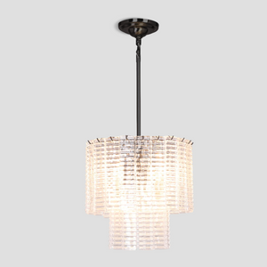 Sina Round Glass Tile Chandelier