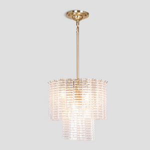 Sina Round Glass Tile Chandelier
