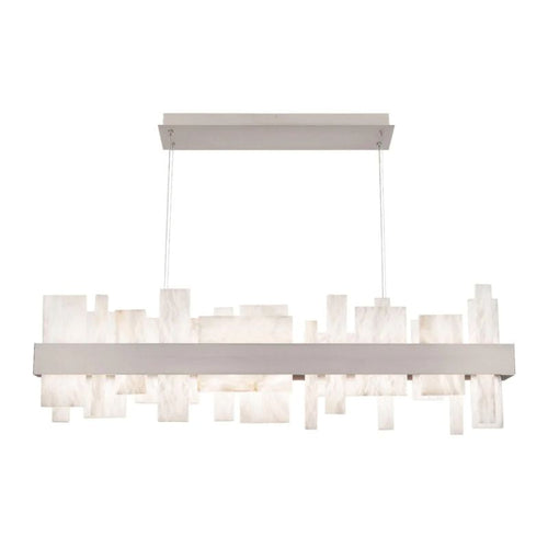 Acropolis 46in LED Linear Alabaster Chandelier