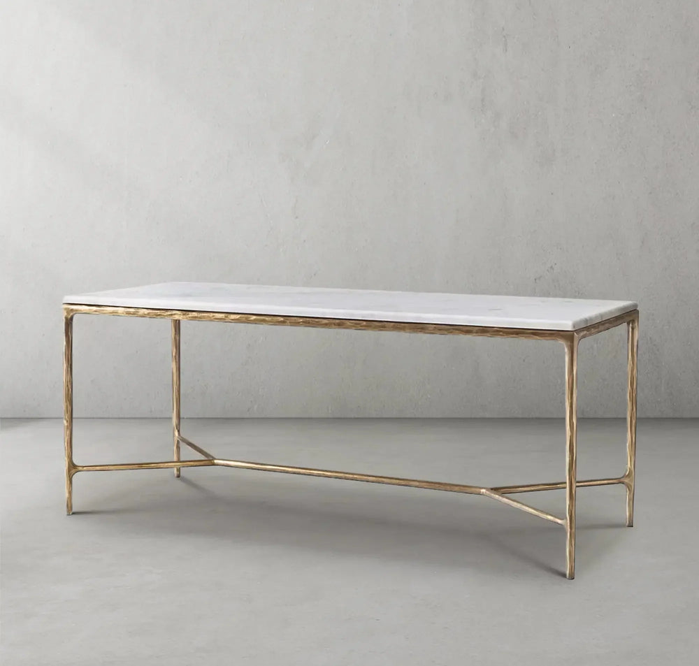 Thaddeus Rectangle Marble Desk