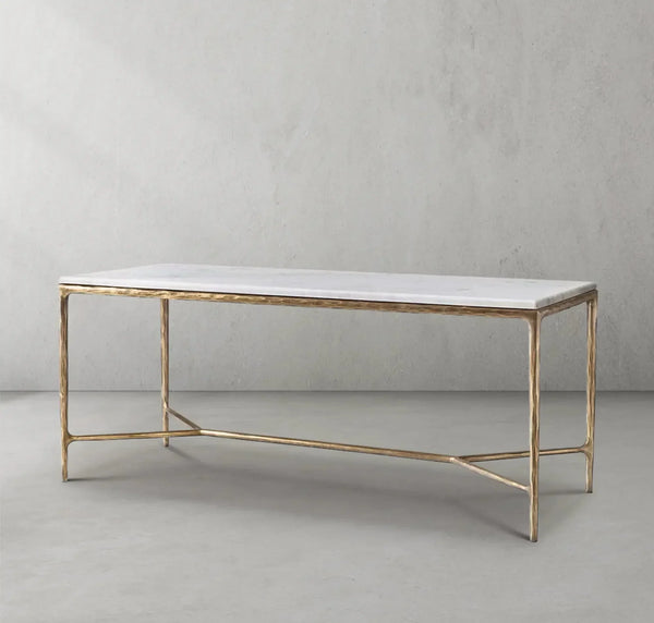Thaddeus Rectangle Marble Desk