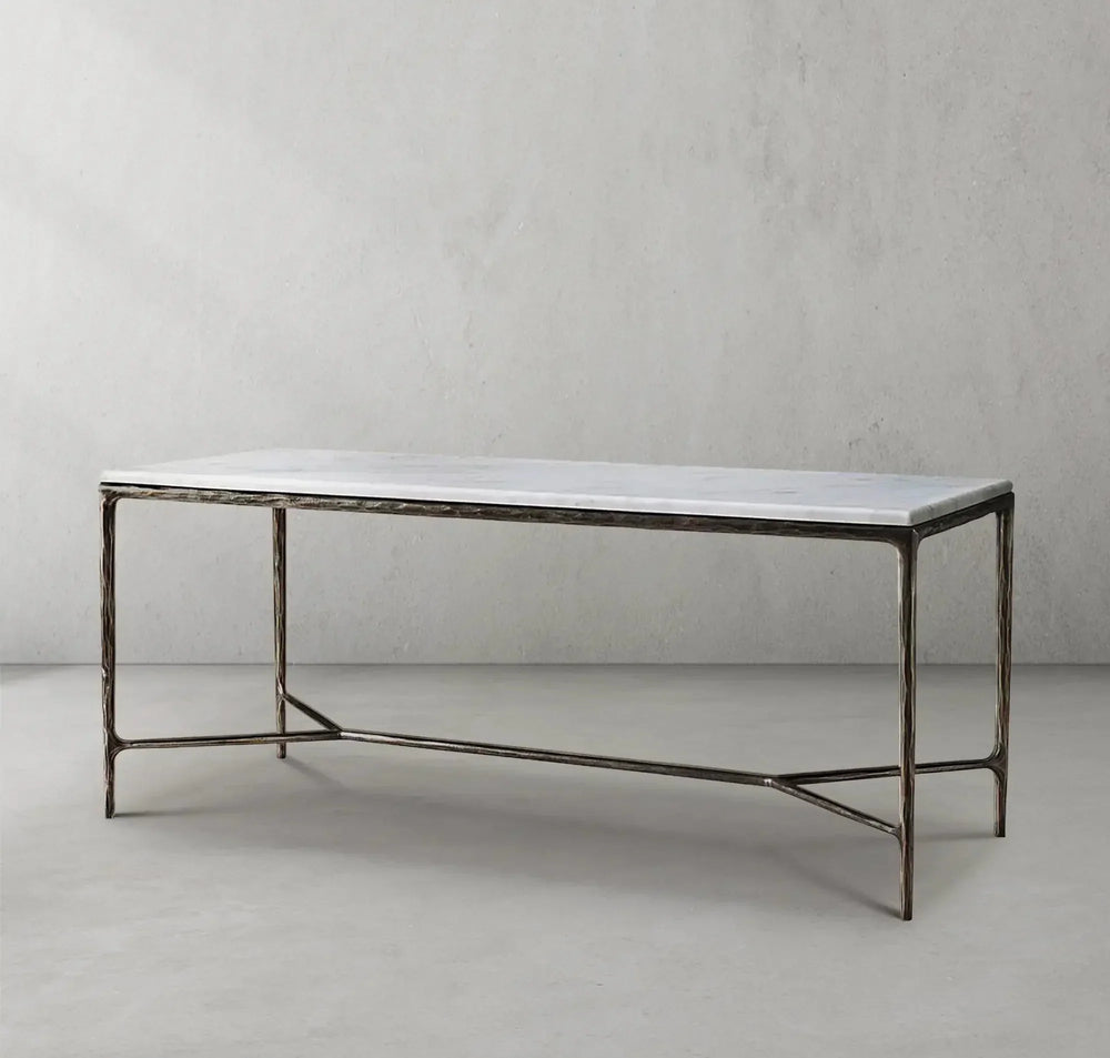 Thaddeus Rectangle Marble Desk
